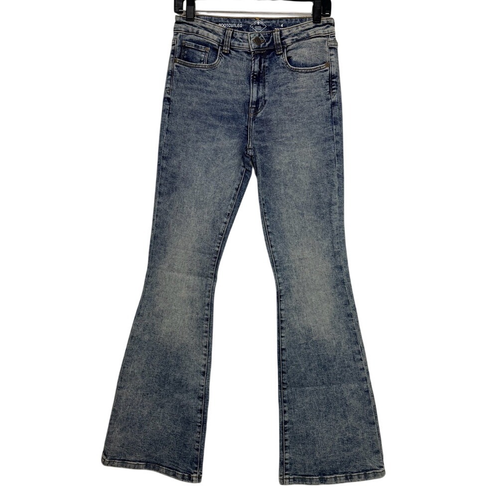 St Johns Women's Washed Blue Flare Jeans